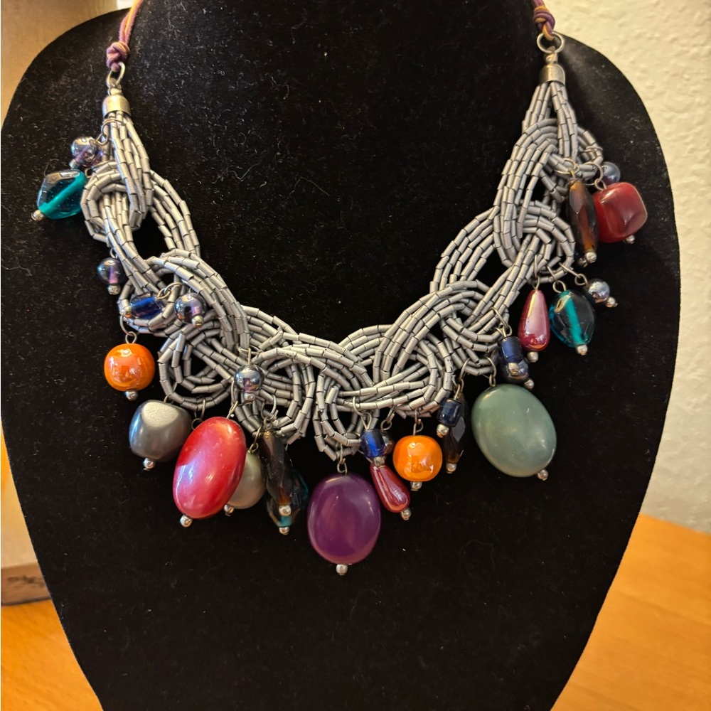 Colorful Beaded Women's Necklace